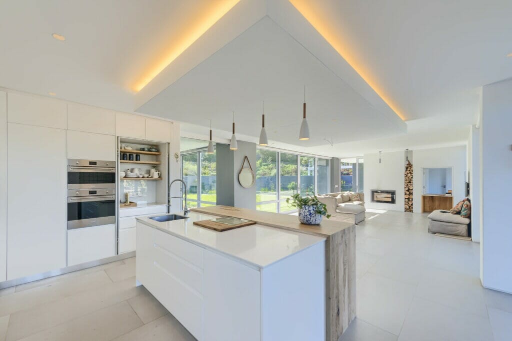 Modern kitchen, light
